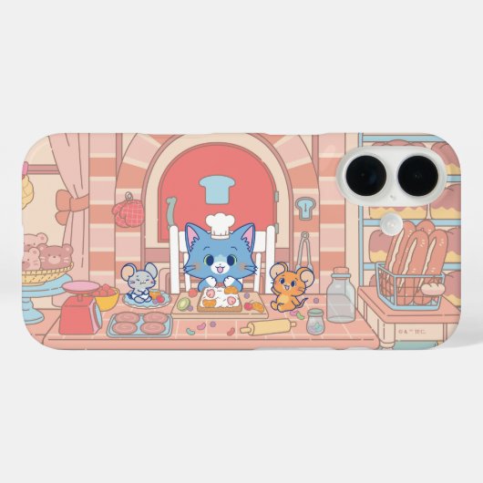 Anime Tom, Jerry en Tuffy Bakery Case-Mate iPhone Case (Achterkant (horizontaal))