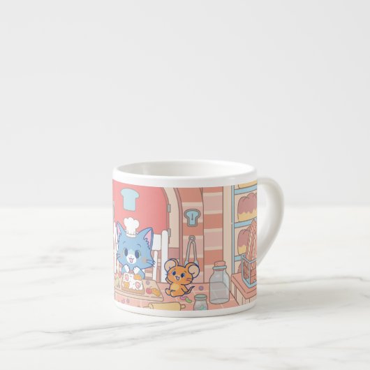 Anime Tom, Jerry en Tuffy Bakery Espresso Kop (Voorkant rechts)