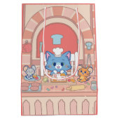 Anime Tom, Jerry en Tuffy Bakery Medium Cadeauzakje (Achterkant)