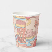 Anime Tom, Jerry en Tuffy Bakery Papieren Bekers (Rechts)