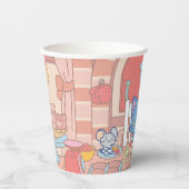 Anime Tom, Jerry en Tuffy Bakery Papieren Bekers (Voorkant)