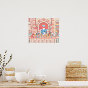 Anime Tom, Jerry en Tuffy Bakery Poster