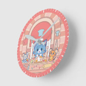 Anime Tom, Jerry en Tuffy Bakery Ronde Klok (Hoek)