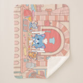 Anime Tom, Jerry en Tuffy Bakery Sherpa Deken (Voorkant)