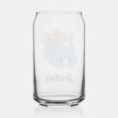 Anime Tom, Jerry en Tuffy Blikvorm Glas (Achterkant)