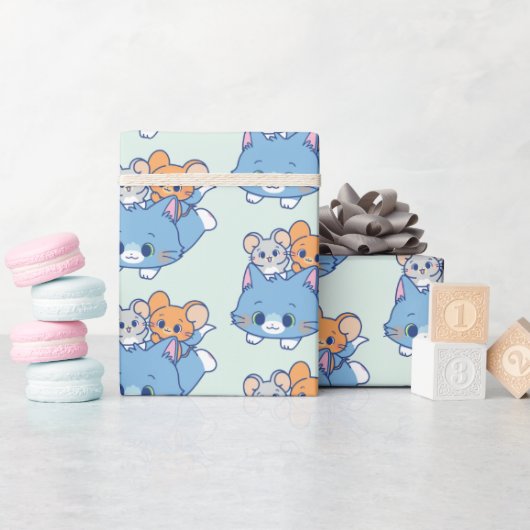 Anime Tom, Jerry en Tuffy Cadeaupapier (Baby Shower)