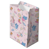 Anime Tom, Jerry en Tuffy Candyland Patroon Medium Cadeauzakje (Achterkant Gekanteld)