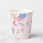 Anime Tom, Jerry en Tuffy Candyland Patroon Papieren Bekers (Achterkant)