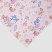Anime Tom, Jerry en Tuffy Candyland Patroon Tissuepapier (Detail)