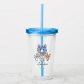 Anime Tom, Jerry en Tuffy Dessert Parlor Acryl Drinkbeker (Voorkant)