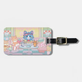 Anime Tom, Jerry en Tuffy Dessert Parlor Bagagelabel (Voorkant horizontaal)