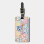 Anime Tom, Jerry en Tuffy Dessert Parlor Bagagelabel (Voorkant verticaal)