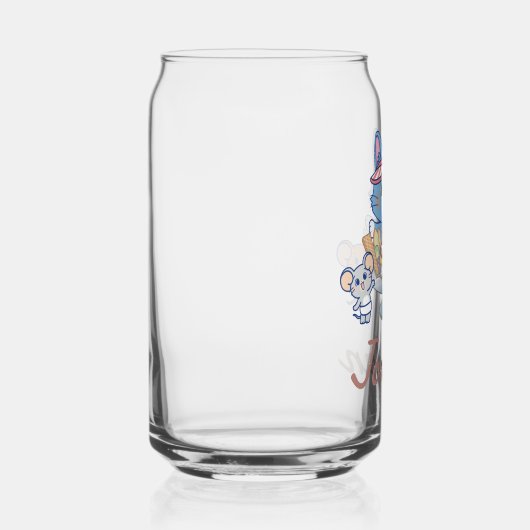 Anime Tom, Jerry en Tuffy Dessert Parlor Blikvorm Glas (Rechts)