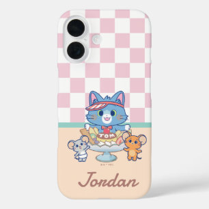 Anime Tom, Jerry en Tuffy Dessert Parlor iPhone 16 Hoesje