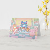 Anime Tom, Jerry en Tuffy Dessert Parlor Kaart (Gele Bloem)