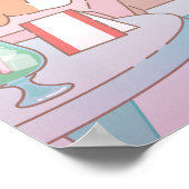 Anime Tom, Jerry en Tuffy Dessert Parlor Poster (Hoek)