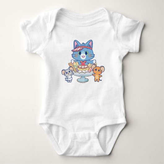Anime Tom, Jerry en Tuffy Dessert Parlor Romper (Voorkant)
