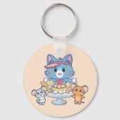 Anime Tom, Jerry en Tuffy Dessert Parlor Sleutelhanger (Achterkant)