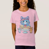 Anime Tom, Jerry en Tuffy Dessert Parlor T-shirt (Voorkant)
