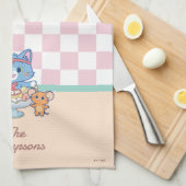 Anime Tom, Jerry en Tuffy Dessert Parlor Theedoek (Quarter Fold)