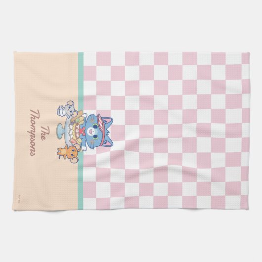Anime Tom, Jerry en Tuffy Dessert Parlor Theedoek (Horizontaal)