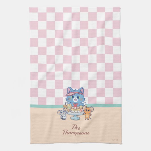 Anime Tom, Jerry en Tuffy Dessert Parlor Theedoek