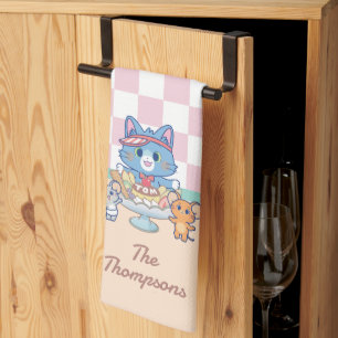 Anime Tom, Jerry en Tuffy Dessert Parlor Theedoek