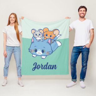 Anime Tom, Jerry en Tuffy Fleece Deken