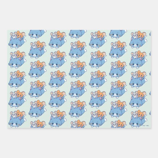 Anime Tom, Jerry en Tuffy Inpakpapier Vel (Voorkant)