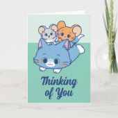 Anime Tom, Jerry en Tuffy Kaart (Voorkant)