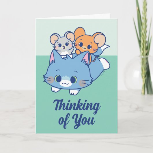 Anime Tom, Jerry en Tuffy Kaart (Voorkant)