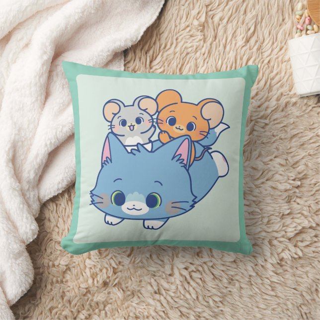 Anime Tom, Jerry en Tuffy Kussen (Deken)