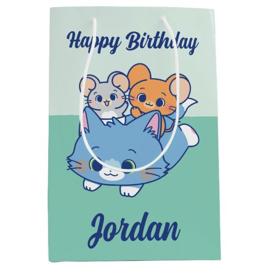 Anime Tom, Jerry en Tuffy Medium Cadeauzakje (Voorkant)