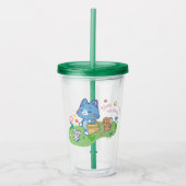 Anime Tom, Jerry en Tuffy Picnic Acryl Drinkbeker (Voorkant)