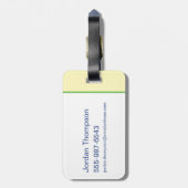 Anime Tom, Jerry en Tuffy Picnic Bagagelabel (Achterkant verticaal)