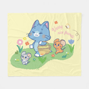 Anime Tom, Jerry en Tuffy Picnic Fleece Deken