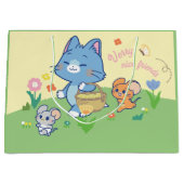 Anime Tom, Jerry en Tuffy Picnic Groot Cadeauzakje (Voorkant)