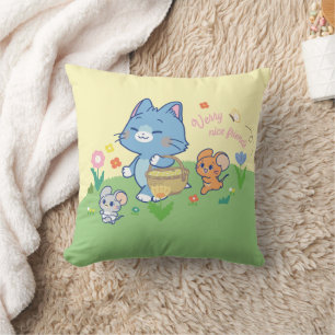 Anime Tom, Jerry en Tuffy Picnic Kussen