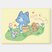 Anime Tom, Jerry en Tuffy Picnic Magneet (Voorkant)