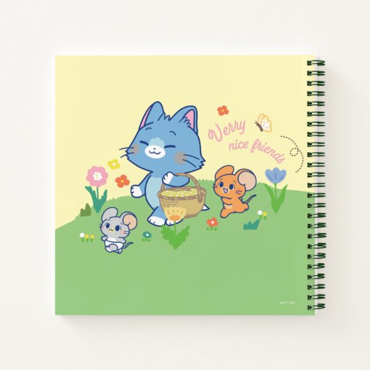 Anime Tom, Jerry en Tuffy Picnic Notitieboek (Achterkant)