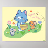 Anime Tom, Jerry en Tuffy Picnic Poster (Voorkant)