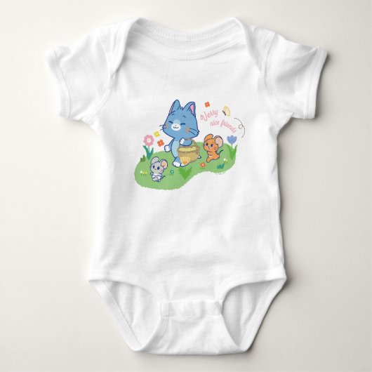 Anime Tom, Jerry en Tuffy Picnic Romper (Voorkant)