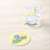 Anime Tom, Jerry en Tuffy Picnic Ronde Kartonnen Onderzetter (Insitu)