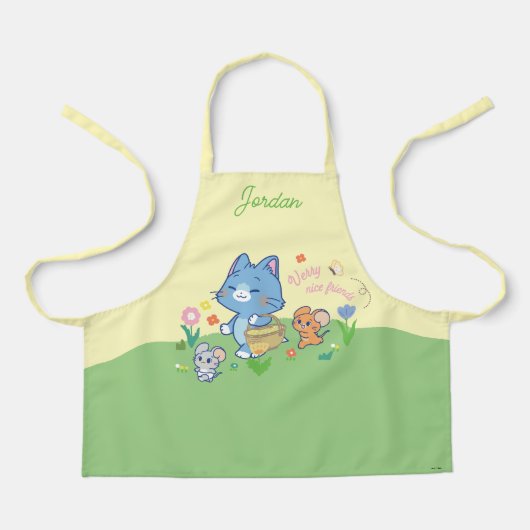 Anime Tom, Jerry en Tuffy Picnic Schort (Voorkant)