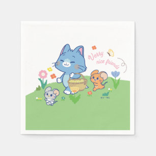 Anime Tom, Jerry en Tuffy Picnic Servet