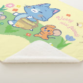 Anime Tom, Jerry en Tuffy Picnic Sherpa Deken (3/4)
