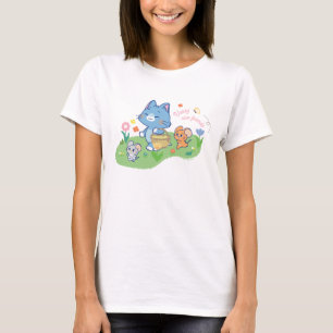 Anime Tom, Jerry en Tuffy Picnic T-shirt