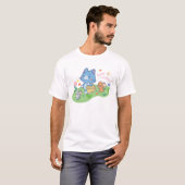 Anime Tom, Jerry en Tuffy Picnic T-shirt (Voorkant volledig)