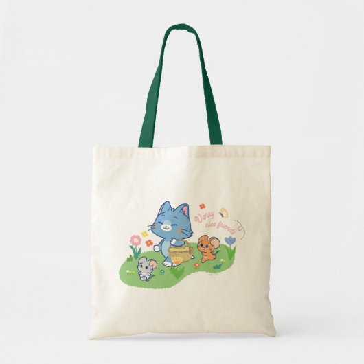 Anime Tom, Jerry en Tuffy Picnic Tote Bag (Voorkant)