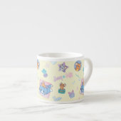 Anime Tom, Jerry, en Tuffy Playtime Pattern Espresso Kop (Voorkant rechts)